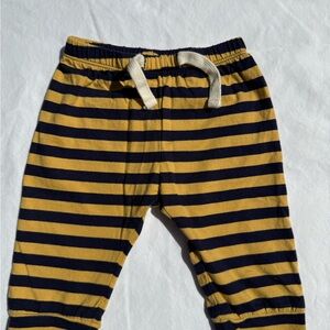 Striped Yellow and Navy Baby Pants